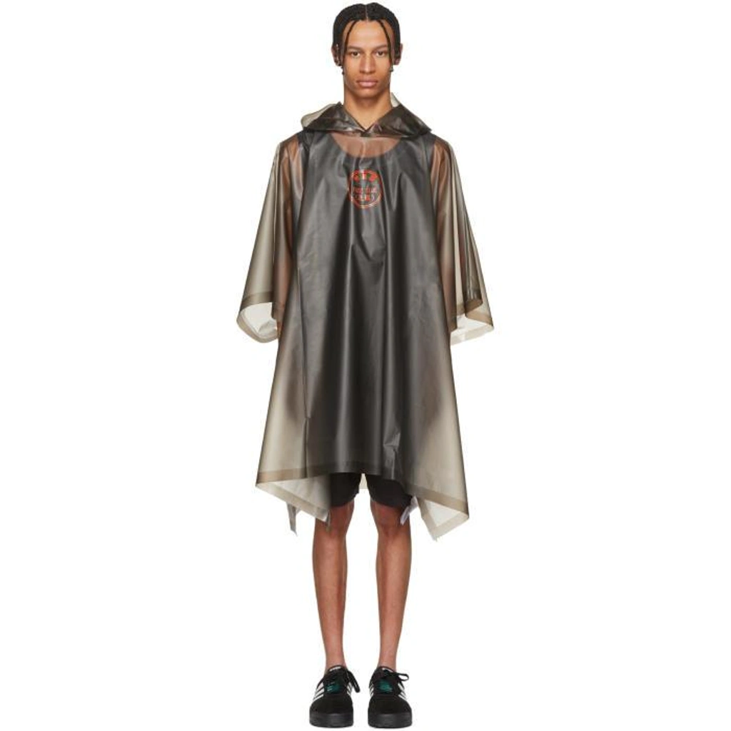 Adidas Originals By Alexander Wang Grey Logo Film Poncho In Cz8308 ModeSens