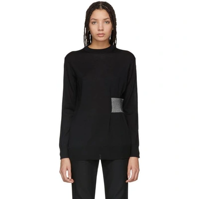 Shop Proenza Schouler Black Side-cinch Pullover In 00200 Black