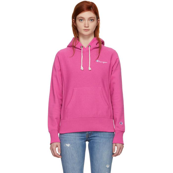 hot pink champion hoodie