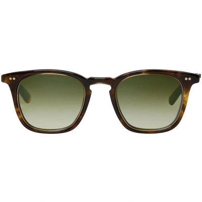 Shop Mr Leight Mr. Leight Tortoiseshell Getty S 48 Sunglasses In Antiqu.gold