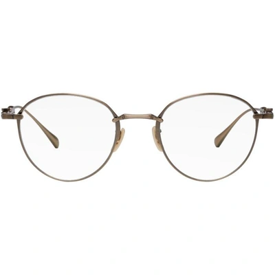 Shop Mr Leight Mr. Leight Gold Mulholland Cl 48 Glasses In Antiqu.gol