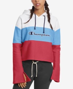 red blue grey champion hoodie