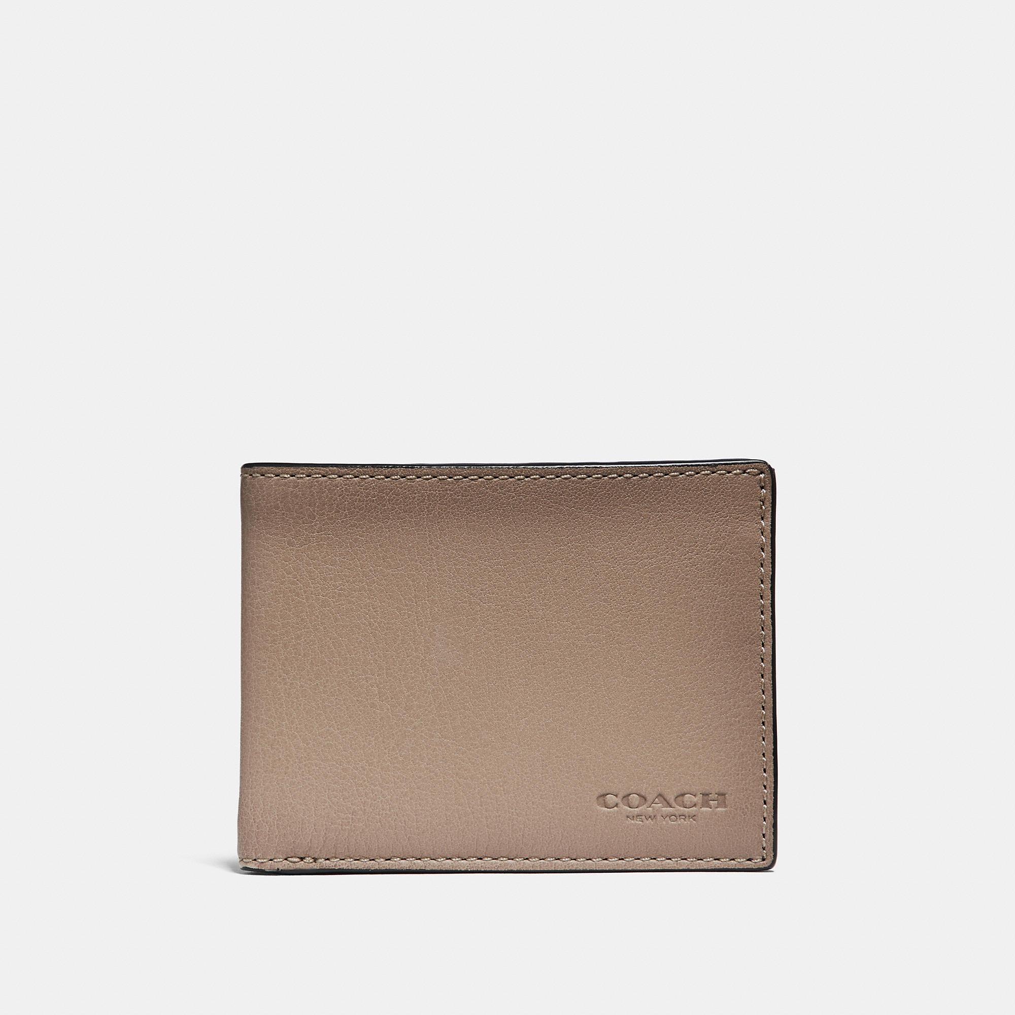coach slim billfold wallet price