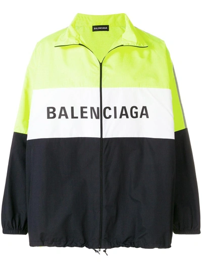 Shop Balenciaga Logo Track Jacket
