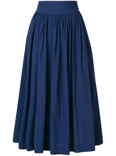 a-line midi skirt