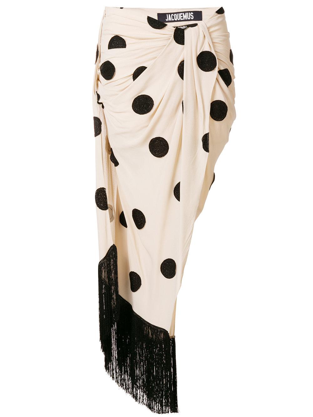 jacquemus polka dot skirt