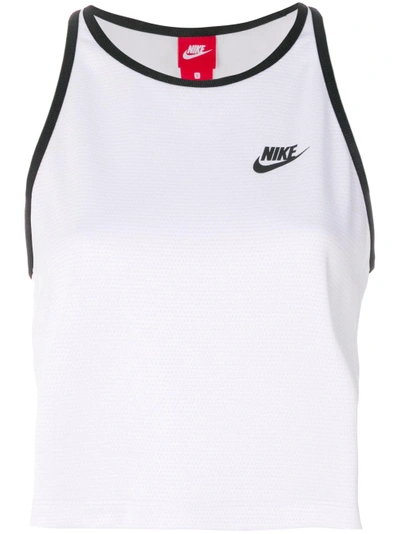 Shop Nike Tech Fleece Tank Top - White