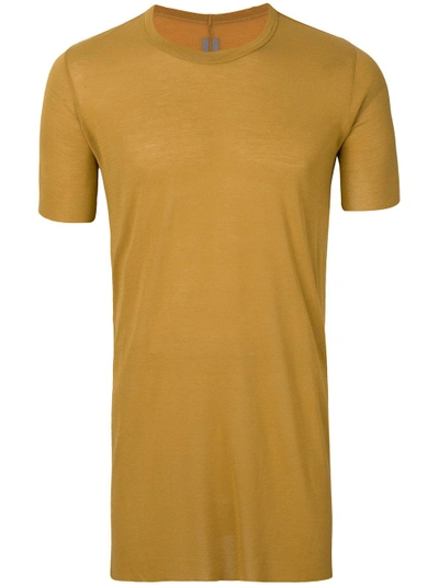 Shop Rick Owens Longline Fitted T-shirt