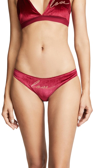 Shop Kisskill Love Panties In Red
