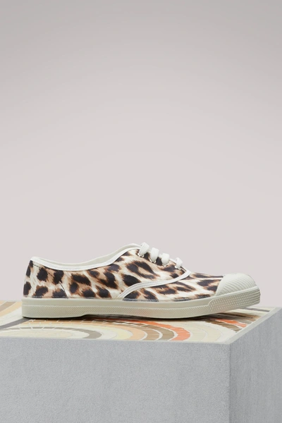 Shop La Prestic Ouiston Bensimon Sneakers In Leopard