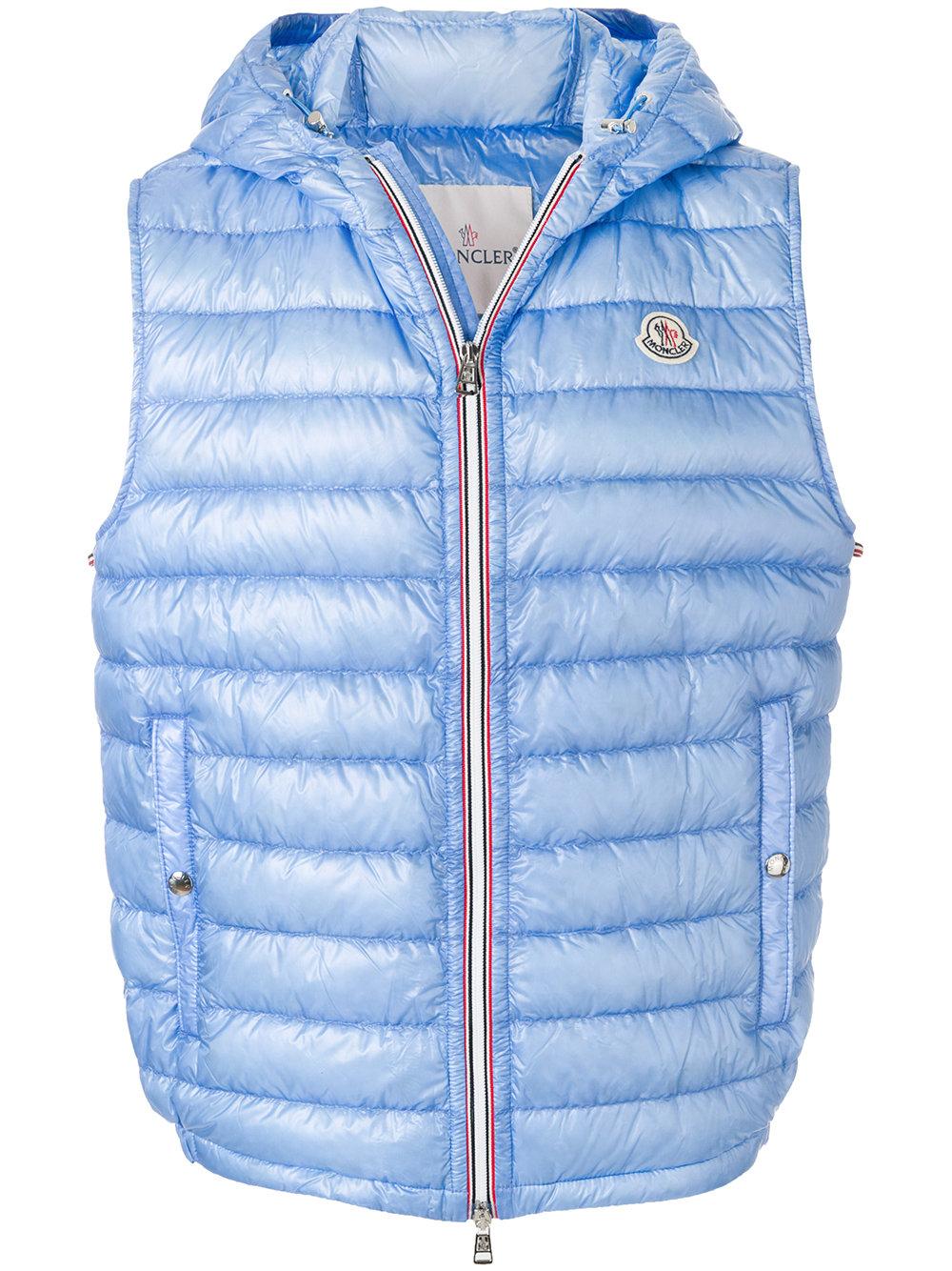 baby blue moncler gilet
