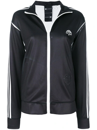 Shop Adidas Originals By Alexander Wang Trainingsjacke Mit Reissverschluss - Schwarz In Black