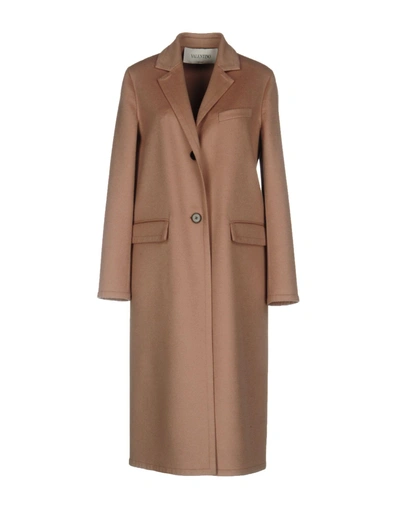 Shop Valentino Full-length Jacket In Sand