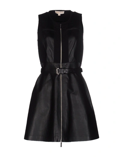 Shop Michael Michael Kors Short Dress In Black