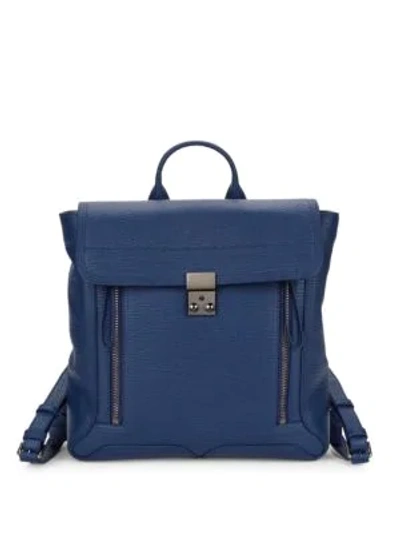 Shop 3.1 Phillip Lim / フィリップ リム Pashli Leather Backpack In Cobalt