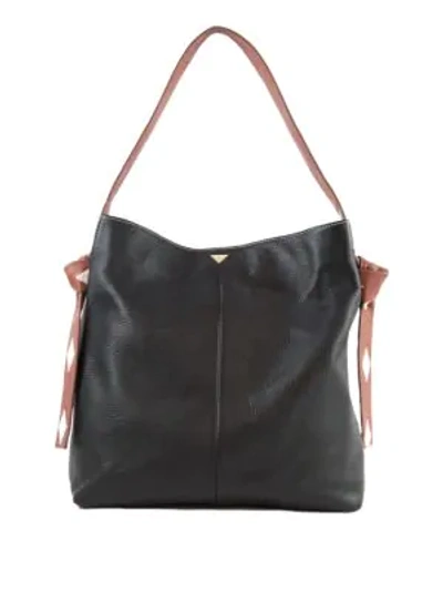 Shop Sam Edelman Audrey Leather Hobo Bag In Black Multi