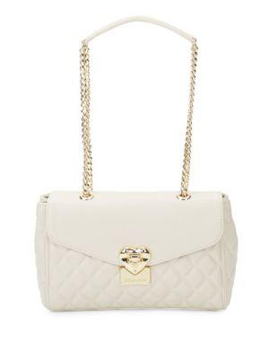 love moschino heart quilted shoulder bag