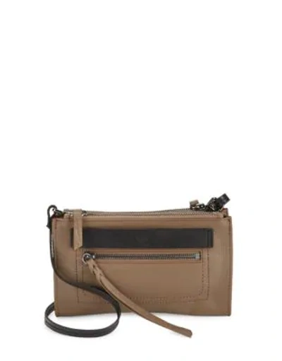 Shop Kooba Ridgefield Mini Leather Crossbody Bag In Brindle