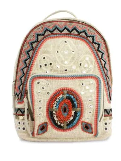 Shop Sam Edelman Rashida Woven Backpack In Bright Multi