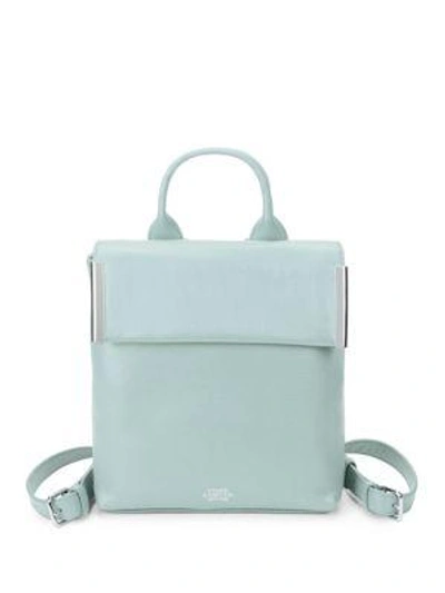 Shop Vince Camuto Small Leather Backpack In Blue