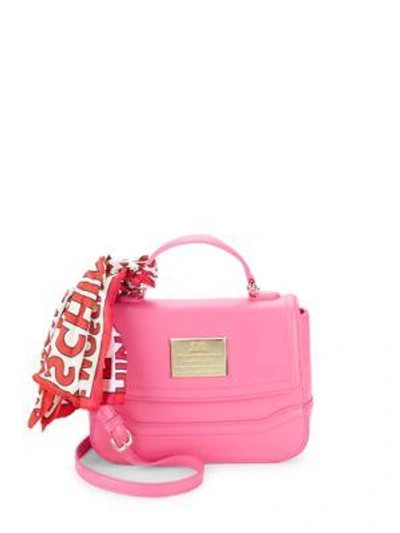 Shop Love Moschino Scarf Shoulder Bag In Pink