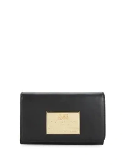 Shop Love Moschino Classic Snap Wallet In Black