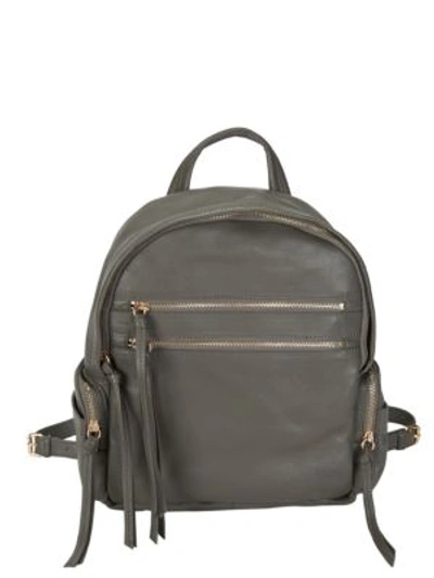 Shop Kooba Tassel Leather Backpack In Slate