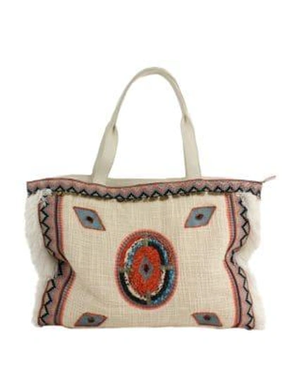 Shop Sam Edelman Titian Woven Tote In Bright Multi