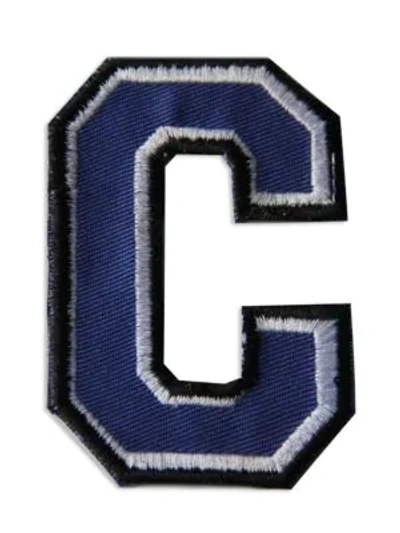 Shop Logophile Embroidered "c" Letter Patch In Multi
