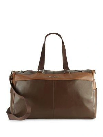 Shop Robert Graham Siran Leather Duffel Bag In Brown