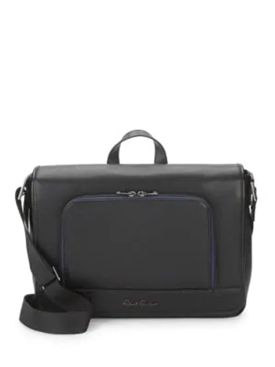 Shop Robert Graham Leather Crossbody Briefcase In Black