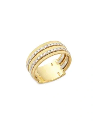 Shop Marco Bicego 18k Yellow Gold And Diamond Ring