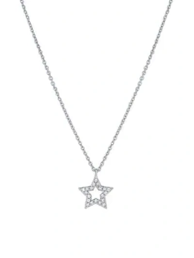 Shop Kc Designs Open Star Diamond And 14k White Gold Pendant Necklace