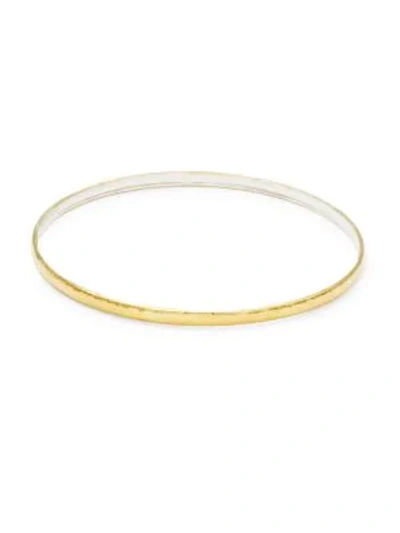 Shop Gurhan Sterling Silver Goldplated Bangle In Silver/gold