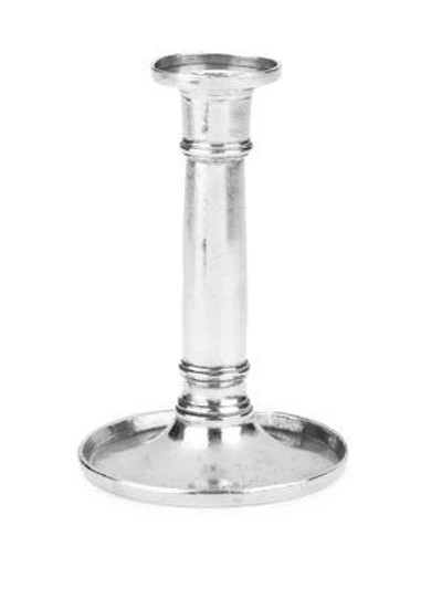 Shop Saks Fifth Avenue Athens Candle Stick Holder In Silver