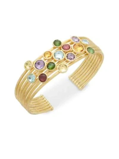 Shop Marco Bicego 18k Yellow Gold & Gemstones Cuff Bracelet
