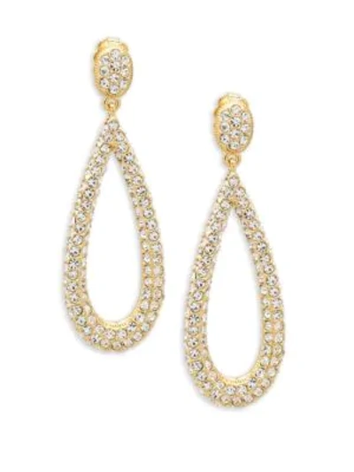 Shop Adriana Orsini Crystal Drop Earrings In Gold