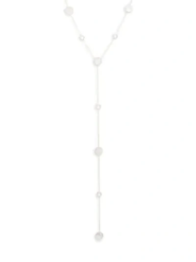 Shop Saks Fifth Avenue Mother-of-pearl & Quartz Yellow Gold Lariat Necklace