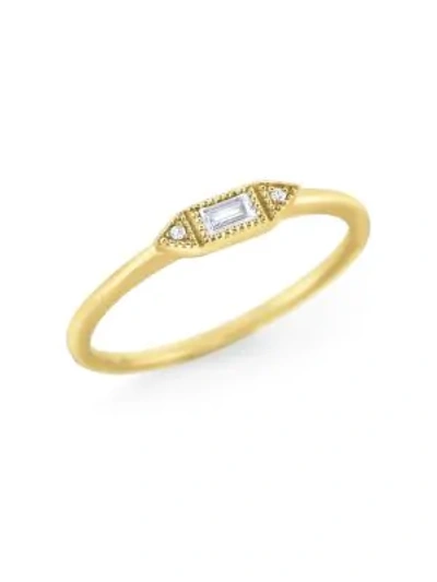 Shop Kc Designs 14k Yellow Gold Diamond Stackable Ring