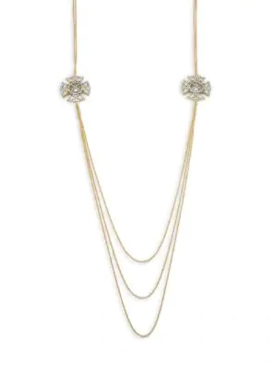 Shop Freida Rothman Classic Cubic Zirconia & 14k Gold-plated Sterling Silver Necklace