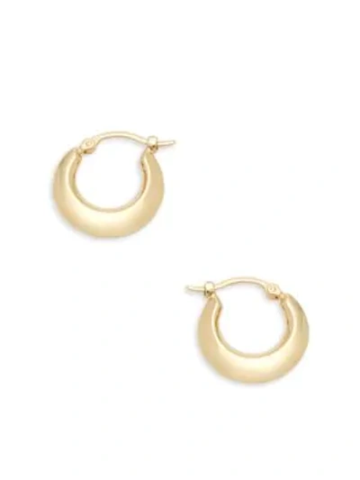 Shop Saks Fifth Avenue Small Yellow Gold Hoops/ 0.6''