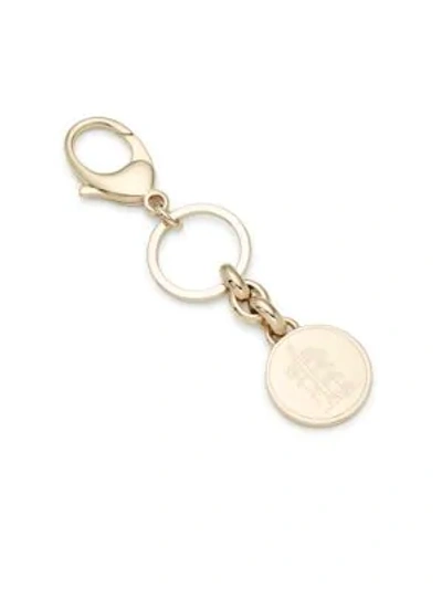 Shop Ferragamo Pava Moneta Keychain In Gold Black