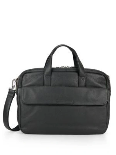 Shop Marc By Marc Jacobs Robbie Leather Briefcase In Black