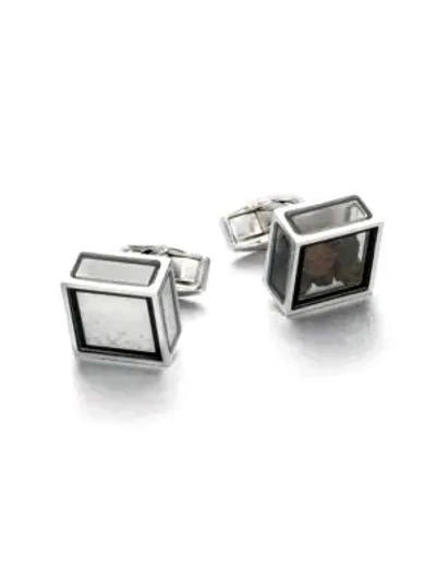 Tateossian Salt And Pepper Pandora Cufflinks In Black White | ModeSens