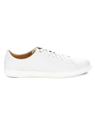 Shop Cole Haan Men's Grand Cross Court Sneakers In White