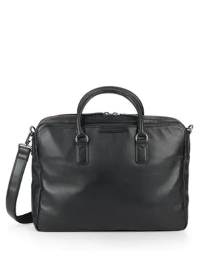 Shop Marc By Marc Jacobs Leather Briefcase In Black