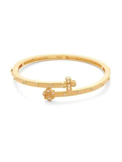 Shop Freida Rothman Charmed Crossover Bracelet In Gold