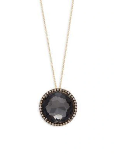 Shop Suzanne Kalan Champagne Diamond, Black Night Quartz And 14k Yellow Gold Pendant Necklace