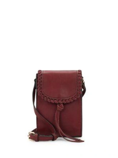 Shop Vince Camuto Flap Leather Phone Case In Samba