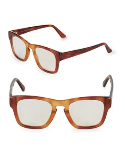Shop Gucci 49mm Optical Glasses In Havana Orange